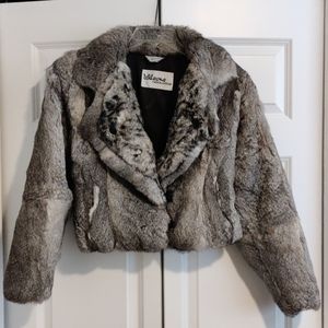 Rabbit fur coat